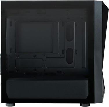 Корпус для ПК Cooler Master CMP 320 Mini-Tower, чорний, Micro-ATX, скляна бічна панель, 2x 120 мм ARGB вентилятори, підтримка різних компонентів, з кришкою для блоку живлення