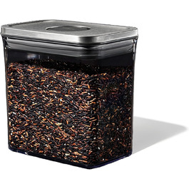 OXO SteeL прямокутний контейнер для зберігання продуктів 1,6 л, герметичний, із кришкою, нержавіюча сталь