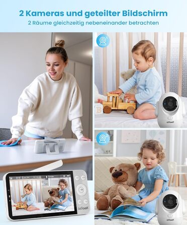 Радіоняня ieGeek з камерою 2.5K/4MP, 5.5