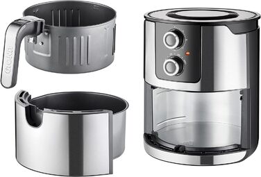 Аерофритюрниця Unold 58655 XL 5 л, без масла, для здорового смаження, гриль, запікання, сушіння, 80-200°C, BPA-free, автоматичне відключення