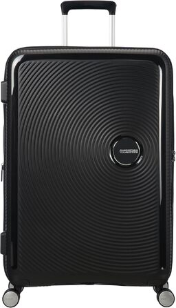 Валіза American Tourister Soundbox Spinner L, розширювана, 77 см, 97/110 л, чорна (Bass Black)