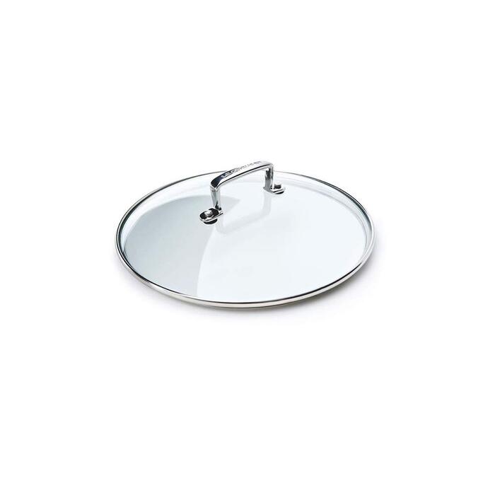 Скляна кришка Le Creuset для каструль та сковорідок з ручкою з нержавіючої сталі, 20 см