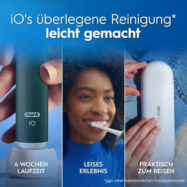 Електрична зубна щітка Oral-B iO Series 2 Forest Green (зелена), 1 щітка, 1 додаткова насадка та білий футляр
