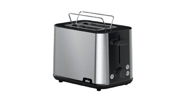 Тостер Braun PurShine HT1510 WH, 8 режимів, розморожування, підігрів, чорний