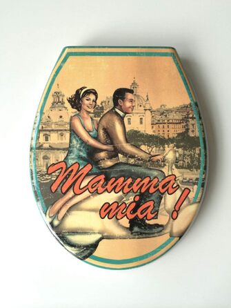 Сидіння для унітазу ADOB Design Mama Mia, дюропласт, плавне закривання, знімне, 59832