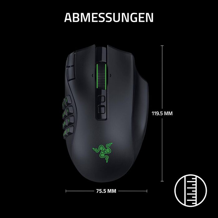 Бездротова ігрова миша Razer Naga V3 Pro для MMO з мінливими бічними панелями, оптичним сенсором Focus Pro 50K та перемикачами Gen-4