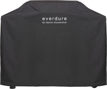 Преміум-чохол для гриля Everdure by Heston Blumenthal, водонепроникний, захист від УФ, міцна чорна захисна накидка з липучками, 131.83 x 73.91 x 103.89 см