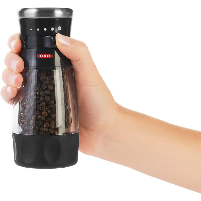 Перцемолка OXO для перцю, чорна, ручна