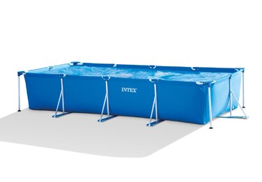 Каркасний прямокутний садовий басейн Intex 450x220x84 см, арт. 28273