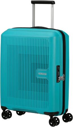 Валіза American Tourister Aerostep на 4 колесах, 55 см, розширювана, бірюзова