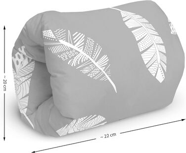 Подушка для годування Amilian Baby klein (Сірий), з наповнювачем, 22x20 см - для подорожей, з тунелем для рук
