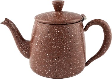 Чайник Café Olé PT-048RG, 1.35 л, нержавіюча сталь, червоний граніт, преміум, безкапельний носик, порожнисті ручки, відкидна кришка