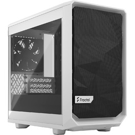 Корпус Fractal Design Meshify 2 Nano White TG Clear Tint, білий, скляна панель, компактний, для ігрових ПК