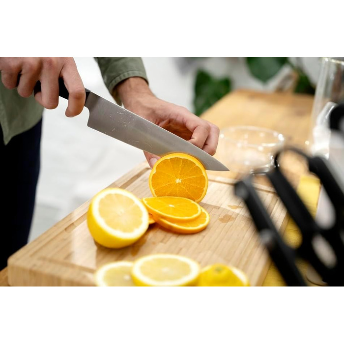 Кухонний ніж Zwilling Gourmet Compact 14 см, нержавіюча сталь, ергономічна ручка, чорний