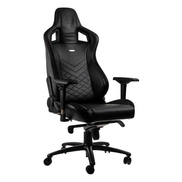 Ігрове крісло noblechairs EPIC для геймерів та офісу, екошкіра PU, чорний/синій