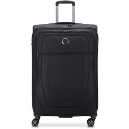 Велика м’яка валіза DELSEY PARIS Helium DLX, розширювана, 115 л, 77×49×33 см, чорна