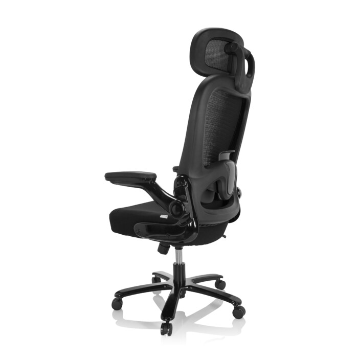 Надміцне крісло / офісне крісло INSTRUCTOR SW I PRO - XXL сітка / тканина чорна hjh OFFICE