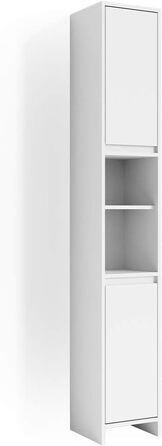 Пенал для ванної Vicco Emma, білий, 30x190 см, високий шафа