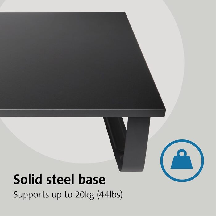 Підставка для монітора Kensington Extra Wide (K55726EU) для столу, до 32 дюймів, чорна