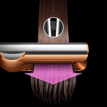 Випрямляч для волосся Dyson Airstrait Red Velvet: без термоушкоджень, професійний стайлінг