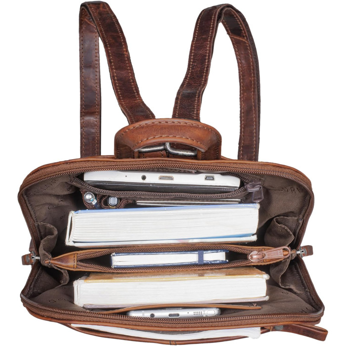 STILORD Olivia жіночий міський рюкзак з натуральної шкіри, компактний daypack для прогулянок, планшетів 9,7