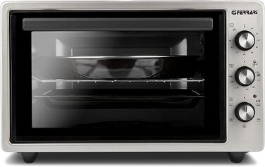 Електродуховка G3 Ferrari Rostò 58 з рожном, 58 літрів, до 300°C, сіро-чорна