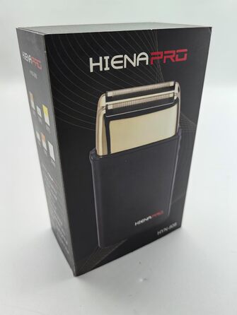 Електробритва HIENA PRO для чоловіків, бездротова, Zero Gap, акумуляторна, дорожній набір, чорне-золото