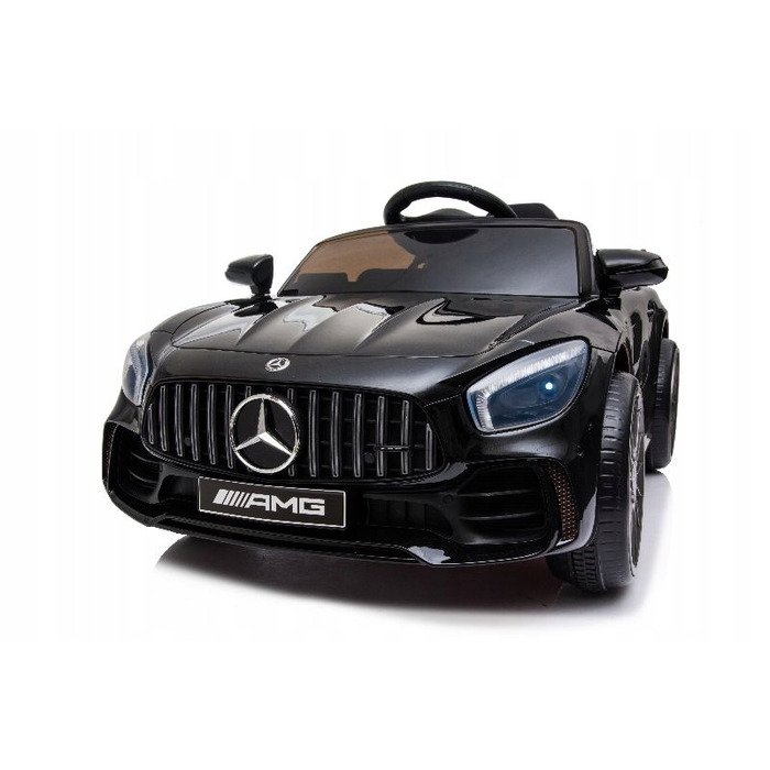 Дитячий електромобіль Mercedes GTR-S: м'які колеса EVA, шкіряне сидіння, пульт ДК, червоний