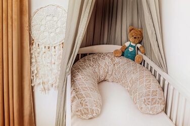 Подушка для годування та вагітних Ceba Baby Wildblumen XXL, 190 см, 100% бавовна, сертифікат OEKO-TEX