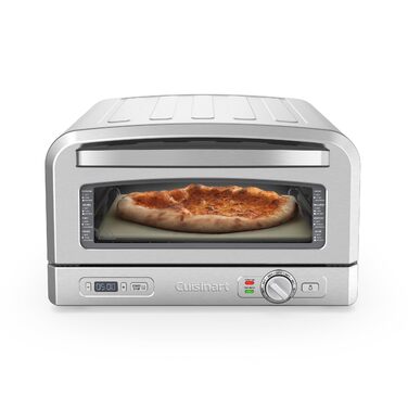 Піч для піци Cuisinart: професійний смак дров'яної піци вдома до 400°C + набір (лопатка, ніж, камінь, форма)