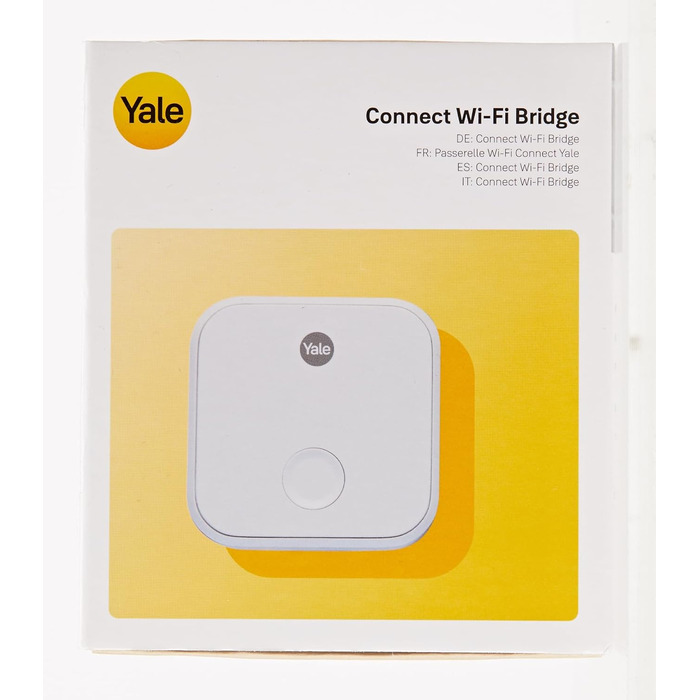 Yale Connect Wi-Fi Bridge для розумного замка, віддалений доступ, інтеграція з голосовим асистентом, білий