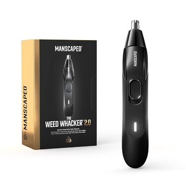 Електричний тример для носа і вух MANSCAPED Weed Whacker 2.0, 7000 об/хв, акумулятор 45 хв, для вологого та сухого гоління, легке очищення, змінні леза з нержавіючої сталі