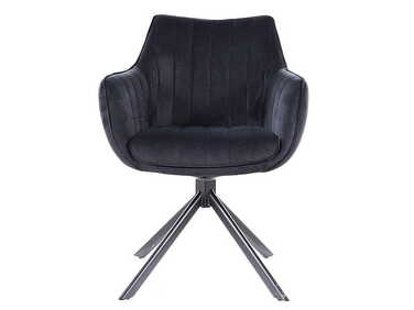 Стілець Signal Azalia Velvet, чорний, 61 x 44 x 86 см, 1 шт.