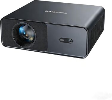 Smart проектор TOPTRO 4K HDR10 WiFi 6 Bluetooth 1000 ANSI, Dolby Audio, Автофокус, Трапецеїдальна корекція, Сірий