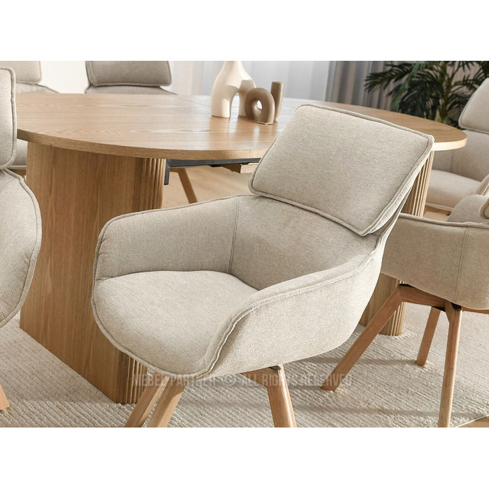 Стілець Mebel-Partner, тканина, бежевий, 1 шт.
