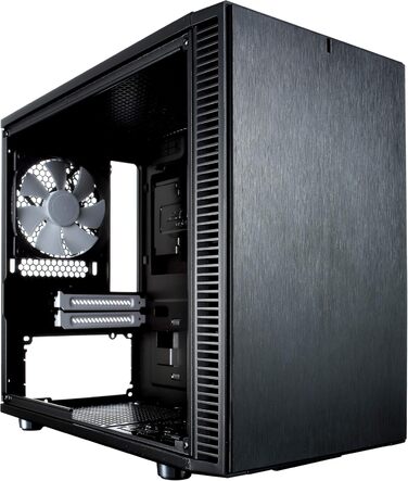 Корпус Fractal Design Define Nano S Black Window для ігрового ПК, міні-тауер з боковим вікном, чорний