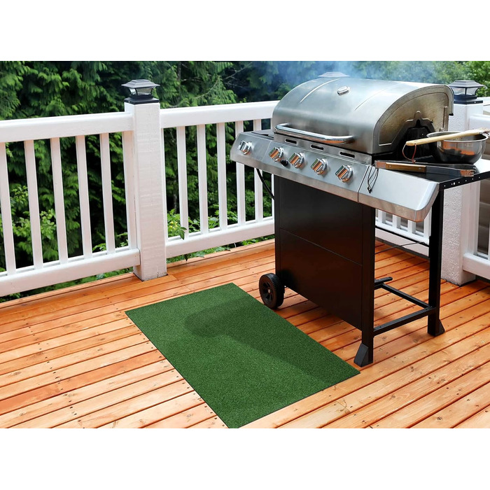 Вогнестійкий килимок Primaflor для гриля, захисна BBQ підкладка під гриль 100x180 см, зелений, для підлоги, антипригарний, брудозахисний