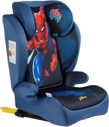 Автокрісло Disney для дівчаток 100-150 см з ISOFIX, з принтами Ельзи, Анни та Олафа (фіолетове)