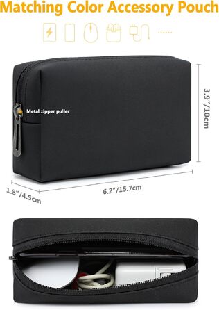 Чохол-сумка для ноутбука HYZUO з підставкою для MacBook 13.3-14 дюймів, захисний кейс (набір 2 шт.), чорний