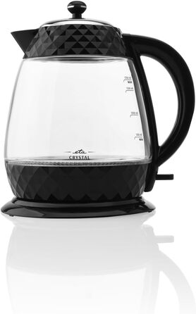 Електрочайник ETA Design Crystal 2200 Вт, 1,7 л, з фільтром від накипу, індикатором рівня води та LED-підсвіткою, знімна кришка