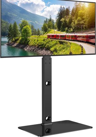 Підлогова стійка для телевізора BONTEC 30-70'' (до 40 кг), поворотна і регульована по висоті, для пласких і вигнутих екранів, VESA 600x400 мм