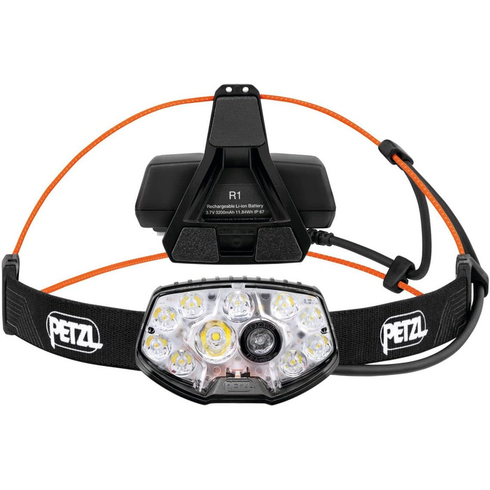 Ліхтарик налобний PETZL NAO RL, чорний, універсальний розмір, для туризму та спорту, унісекс