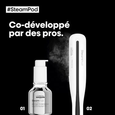 L’Oréal Professionnel Paris SteamPod 3.0 — паровий стайлер для волосся з доглядом, підходить для всіх типів волосся, технологія пари