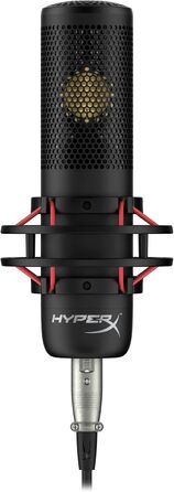 HyperX ProCast – студійний конденсаторний мікрофон з великою діафрагмою, XLR, чорний