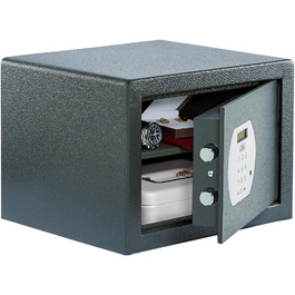 Сейф для меблів BURG-WÄCHTER Pure-Safe PS 120 E з електронним кодовим замком, полицею, для настінного та підлогового монтажу, 20,6 л, антрацит