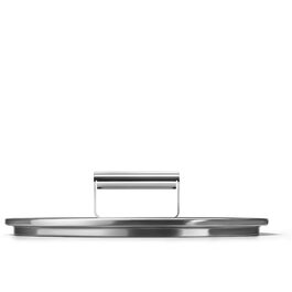 Кришка для каструль Smeg CKFL3001 зі загартованого скла з ручкою з нержавіючої сталі та випускником пари, діаметр 24 см