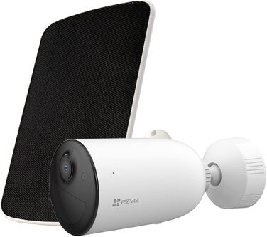 Відеокамера EZVIZ 2K Akku (Cb3 Kit) – Бездротова вулична камера з нічною зйомкою, розпізнаванням людей/авто, сиреною, прожектором та двостороннім аудіо