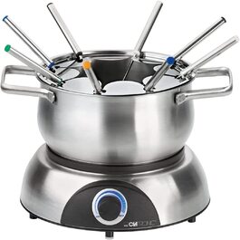 Набір для фондю Clatronic FD 3783, 1,2 л, нерж. сталь, термостат, 8 виделок
