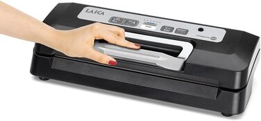 Вакуумний пакувальник LAICA VT3119 для сухих та вологих продуктів, зберігає свіжість до 5 разів, 1 рулон у комплекті
