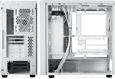 Корпус Cooler Master MasterBox 600 E-ATX білий, з прозорою скляною стінкою, підтримка радіатора 420 мм, ARGB-PWM вентилятори, USB 3.2 Gen2x2 Type-C